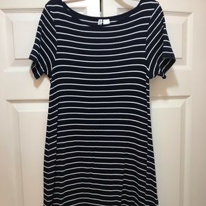 H&M Blue and White striped dress